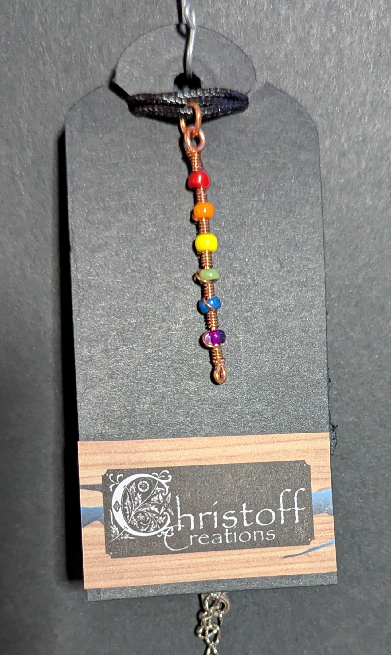 Small Rainbow Pendant Necklace