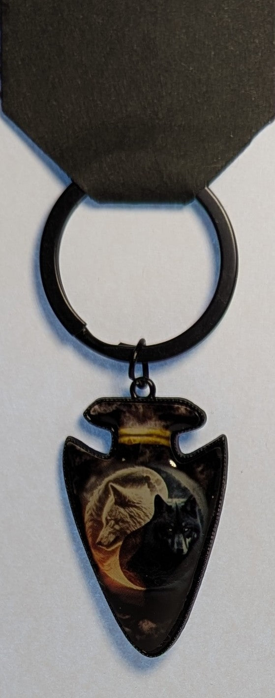 Ying Yang wolf promo key chain