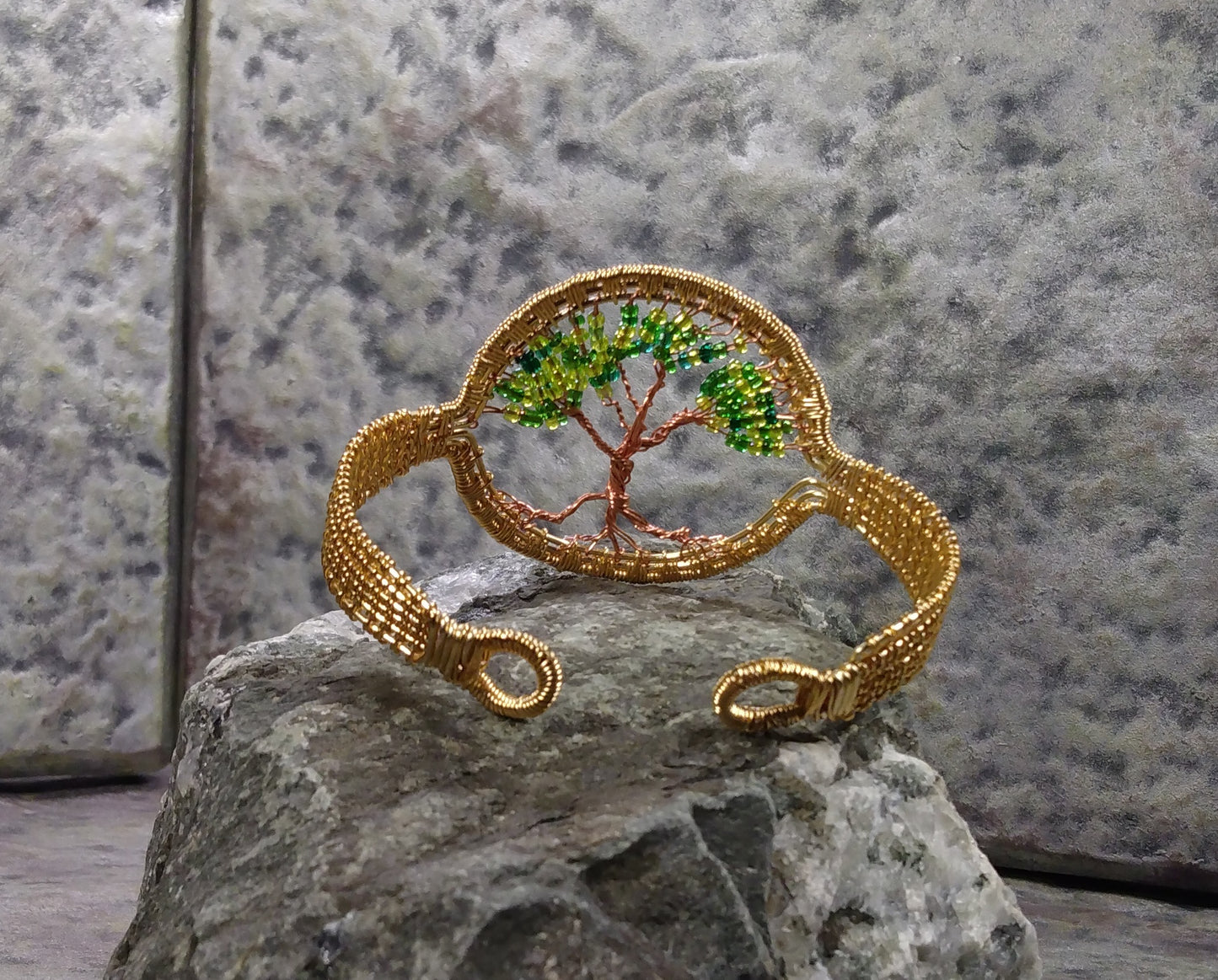 green tree of life bracelet