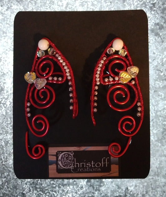 Elf Ear wraps red and white