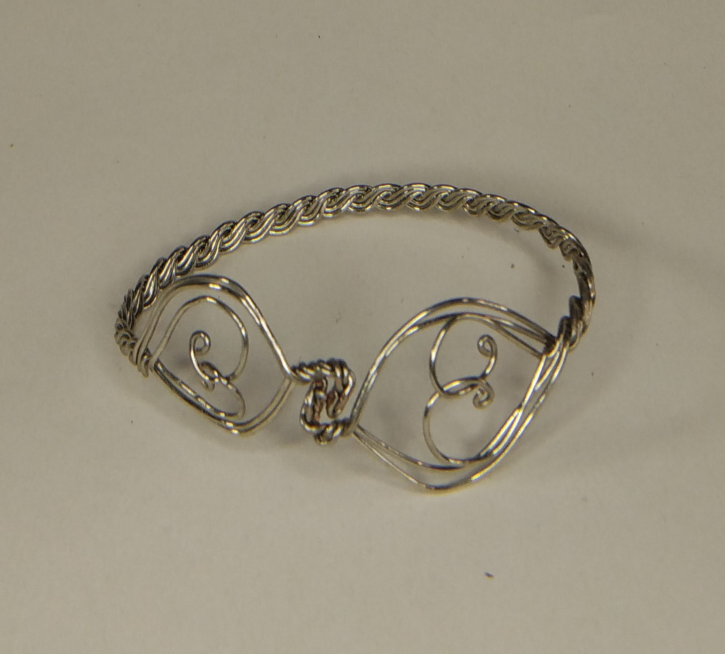 silver twist bracelet