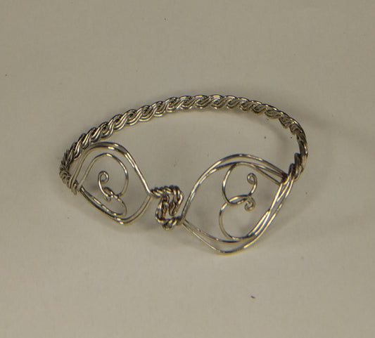 silver twist bracelet