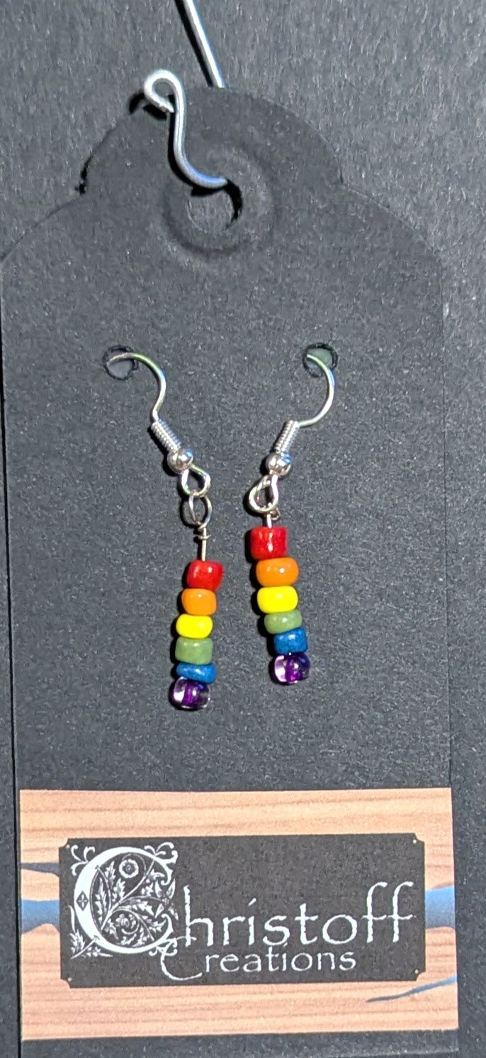 Rainbow Dangle Earings
