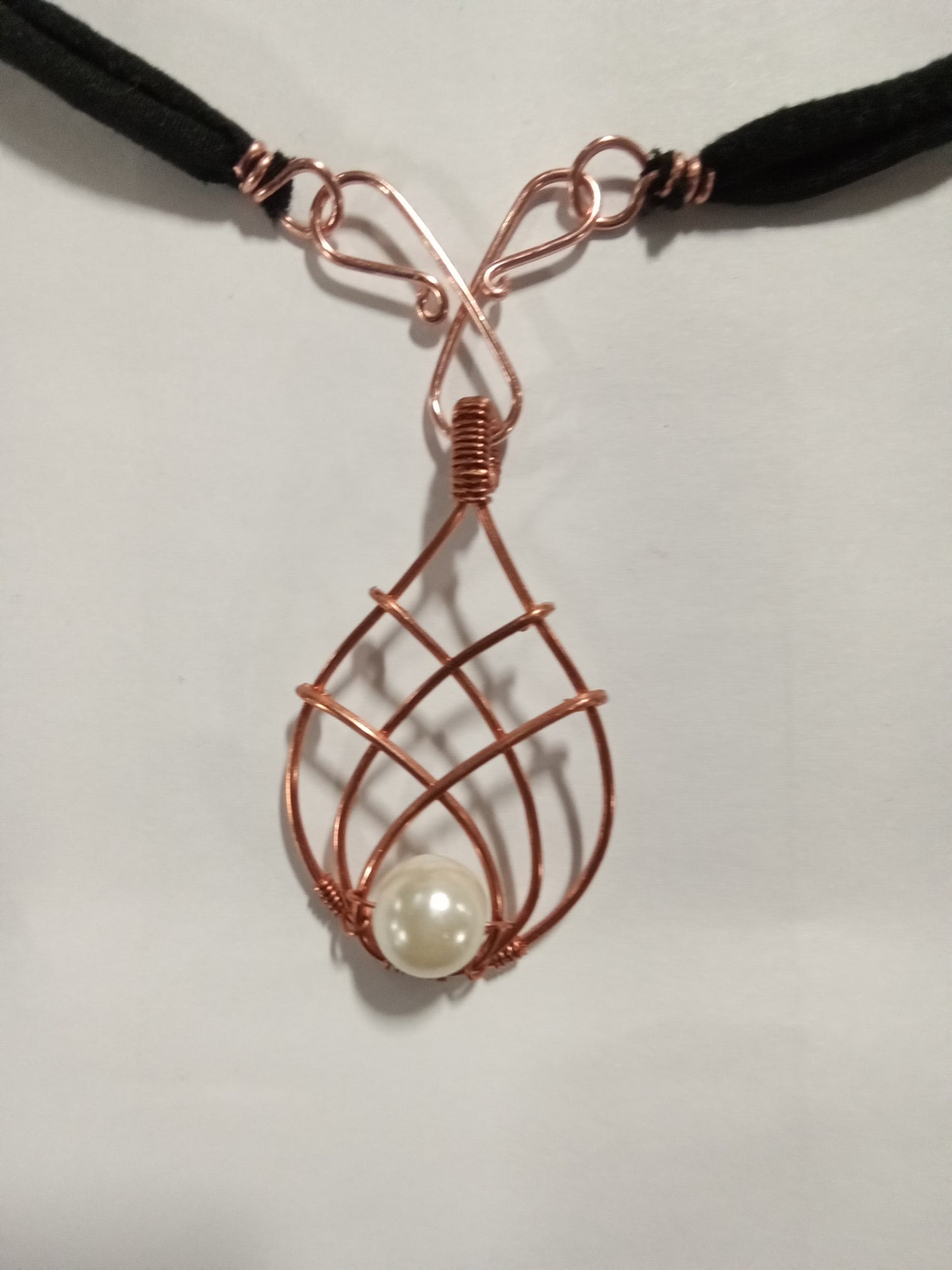 Minimal copper pendant