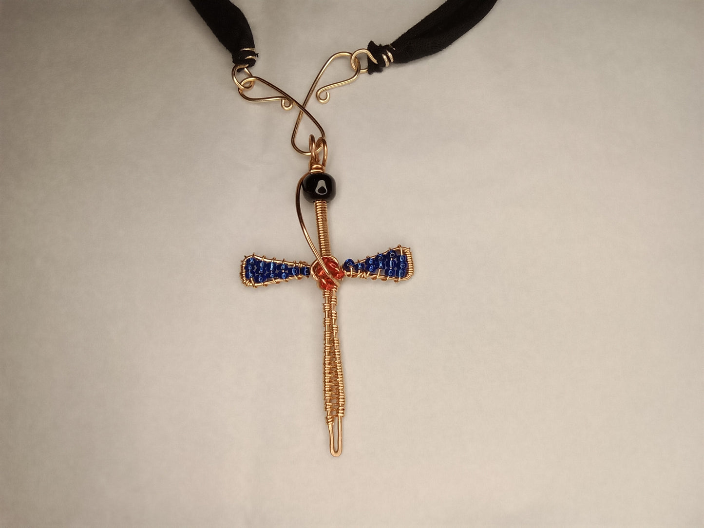 Blue cross sword